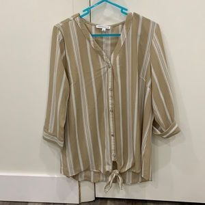 Notations button up blouse